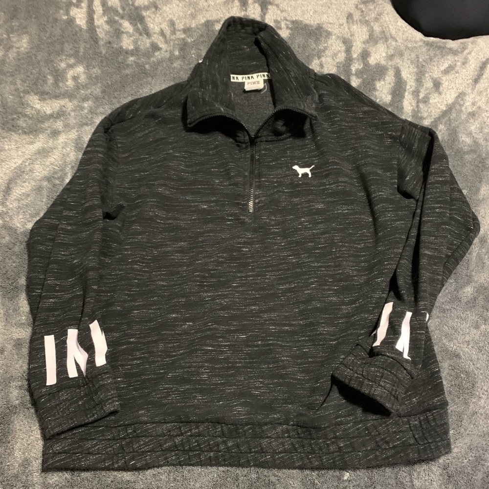 Pink Quarter Zip Sweatshirt